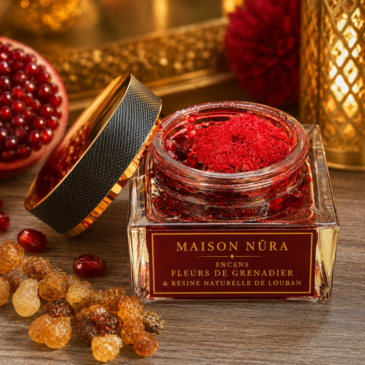 Encens d’exception à la fleur de grenadier et résine de louban 60g