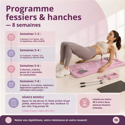 Planche de Pilates pliable 4-en-1