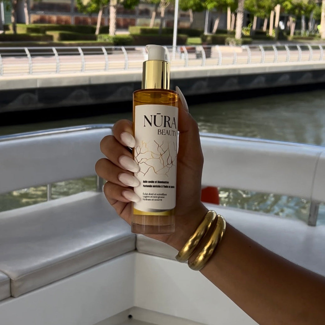 Huile sèche, aux paillettes de nacres minérales✨🐚   100% Naturelle🍃 50ml