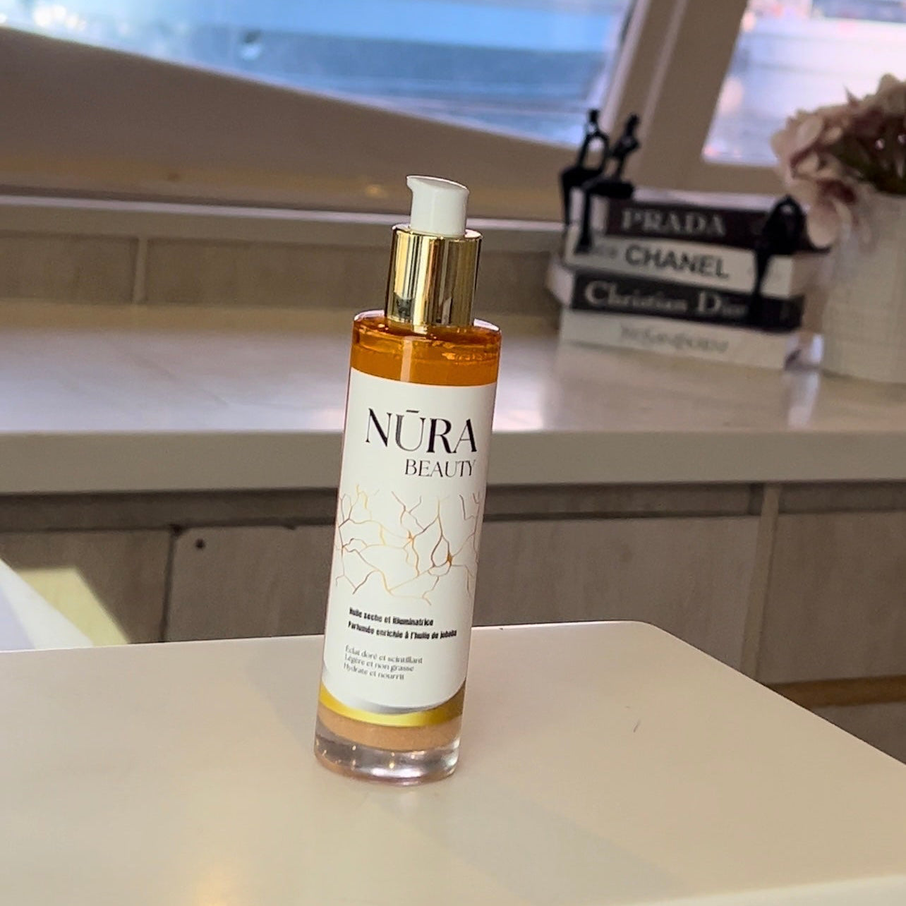 Huile sèche, aux paillettes de nacres minérales✨🐚   100% Naturelle🍃 50ml