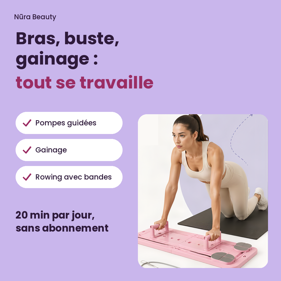 Planche de Pilates pliable 4-en-1