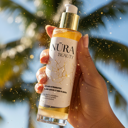 Huile sèche, aux paillettes de nacres minérales✨🐚   100% Naturelle🍃 50ml