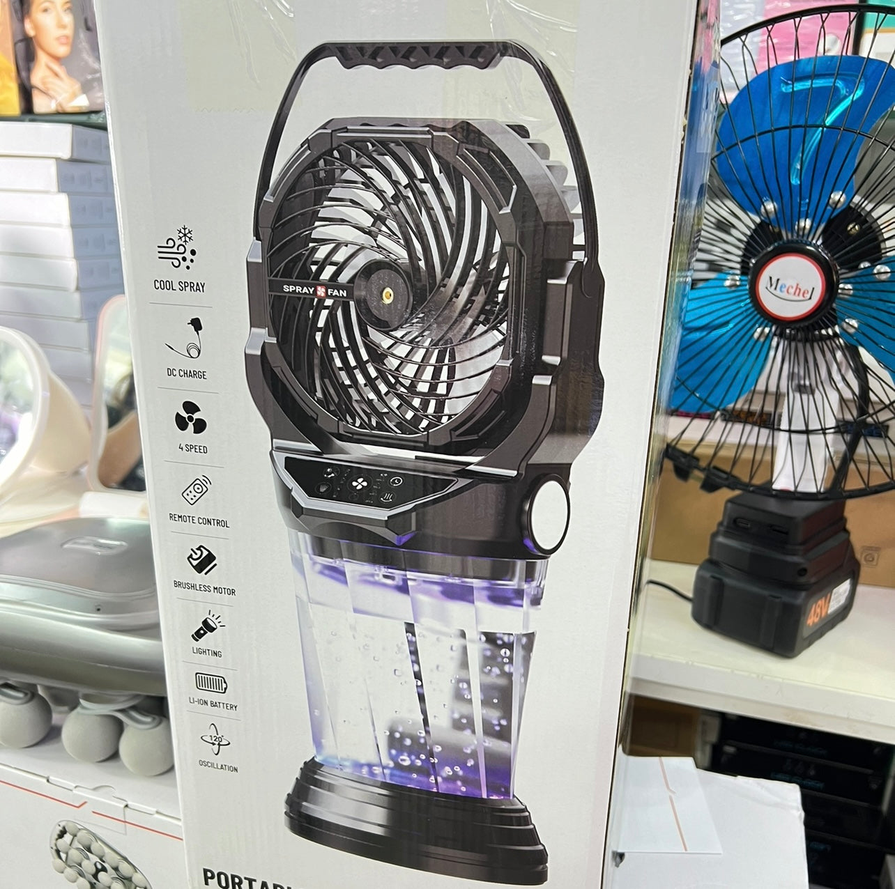 Ventilateur Brumisateur Portable avec Réservoir d'Eau